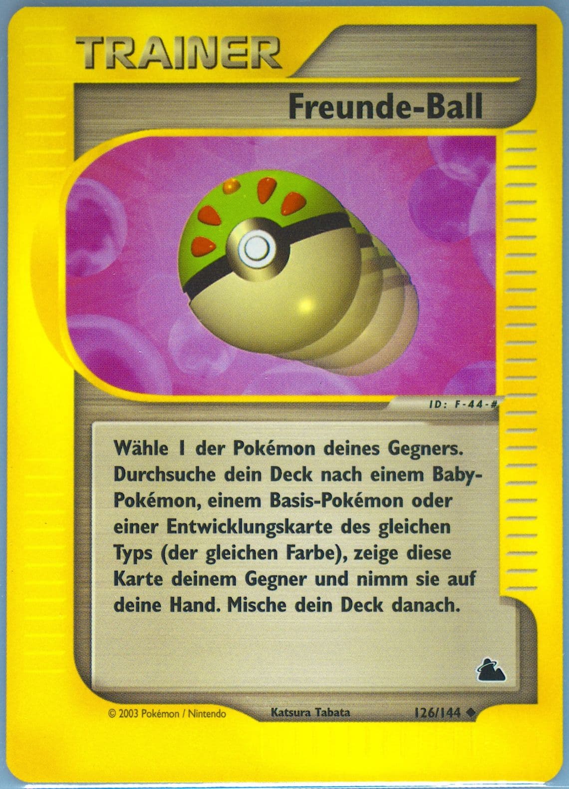 Freunde-Ball German (126) 2003 Pokemon Skyridge