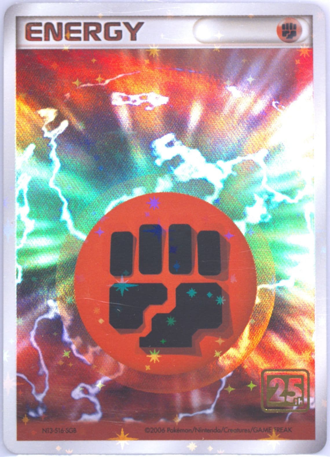 Fighting Energy (2006) 2021 Pokemon Card Game 25th Anniversary Creatures Deck: Corporate History (1995-2021)