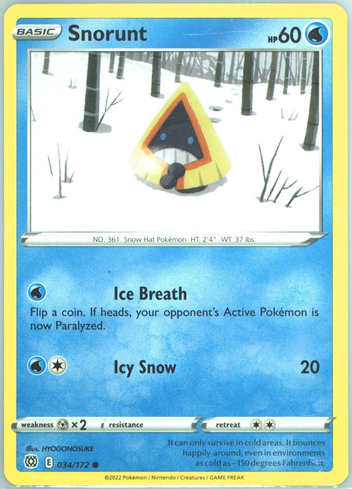 Snorunt (034) 2022 Pokemon Sword & Shield Brilliant Stars