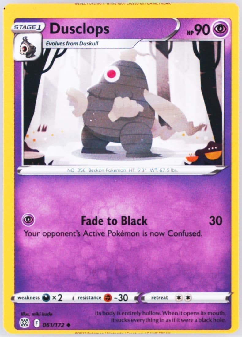 Dusclops (061) 2022 Pokemon Sword & Shield Brilliant Stars