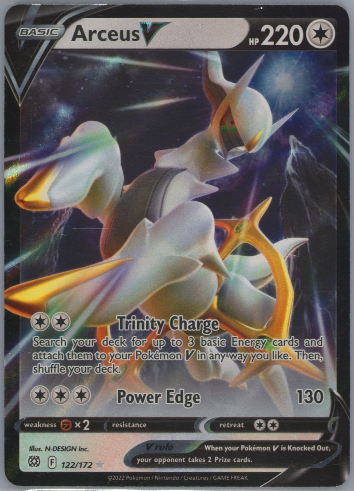 Arceus V (122) 2022 Pokemon Sword & Shield Brilliant Stars