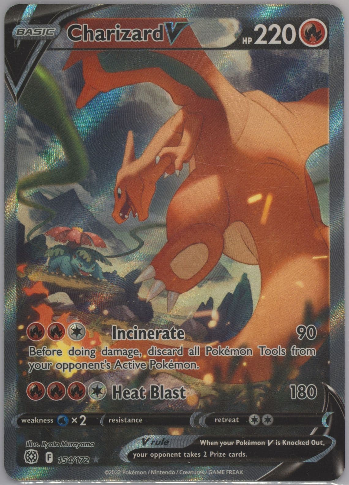 Full Art/Charizard V (154) 2022 Pokemon Sword & Shield Brilliant Stars