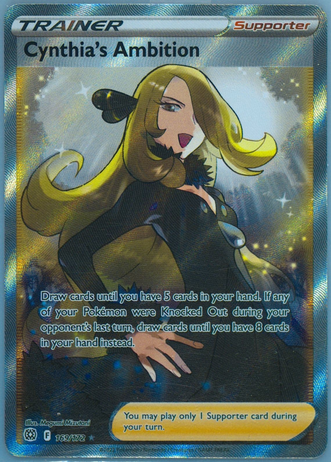 Full Art/Cynthia's Ambition (169) 2022 Pokemon Sword & Shield Brilliant Stars