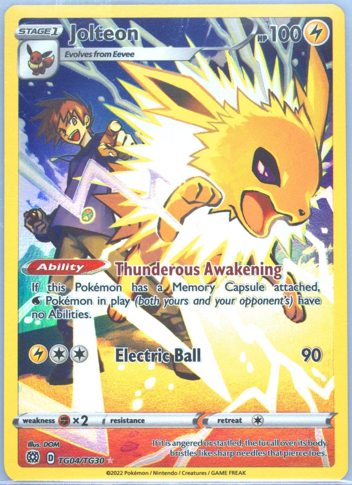 Full Art/Jolteon (TG04) 2022 Pokemon Sword & Shield Brilliant Stars