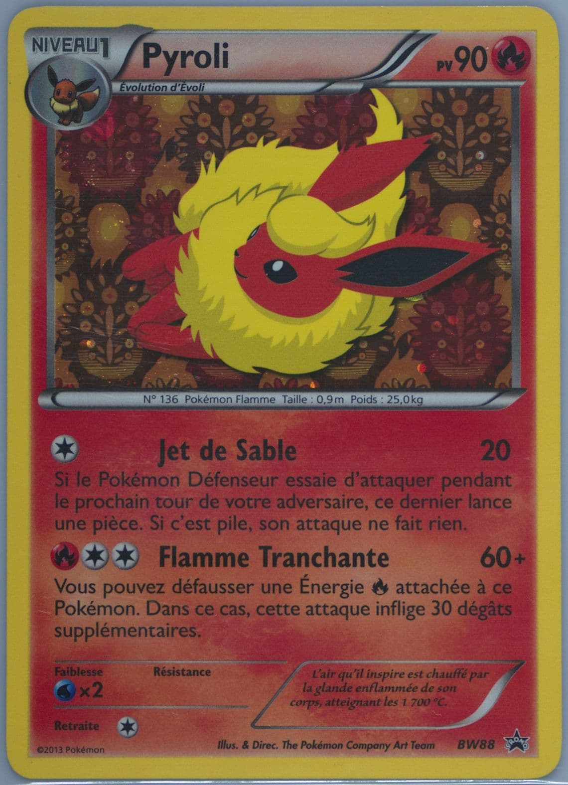 Pyroli Sylveon Collection-French (BW88) 2013 Pokemon Black & White Promo