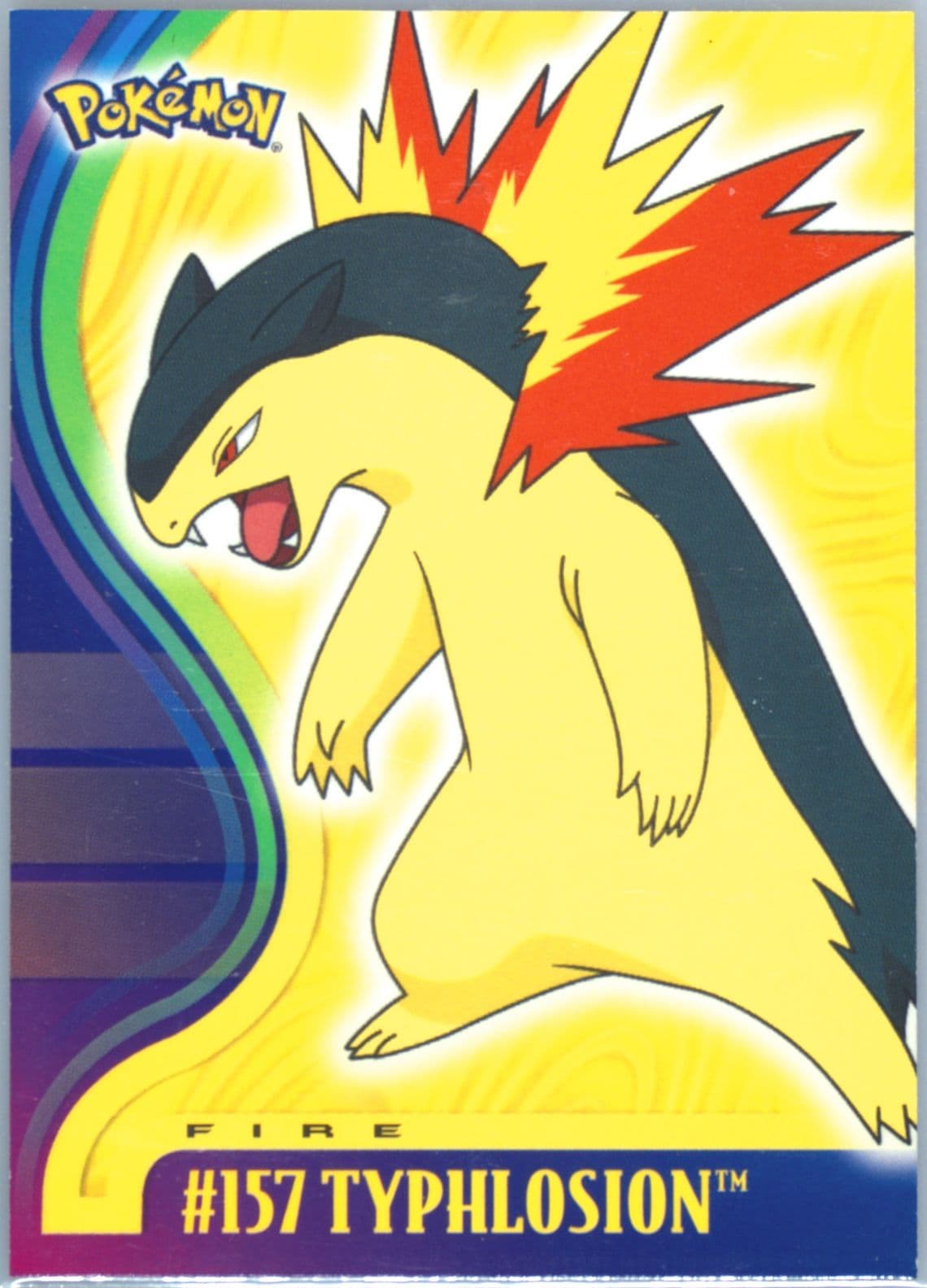 Typhlosion (157) 2001 Topps Pokemon Johto Series 1