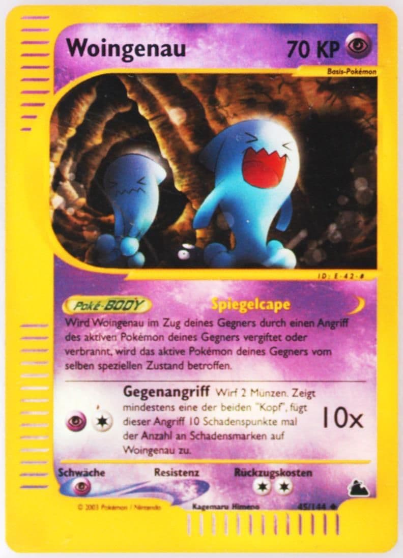 Woingenau-Reverse Foil German (45) 2003 Pokemon Skyridge