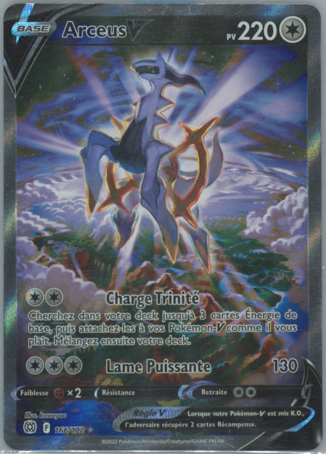 Full Art/Arceus V French (166) 2022 Pokemon Sword & Shield Brilliant Stars