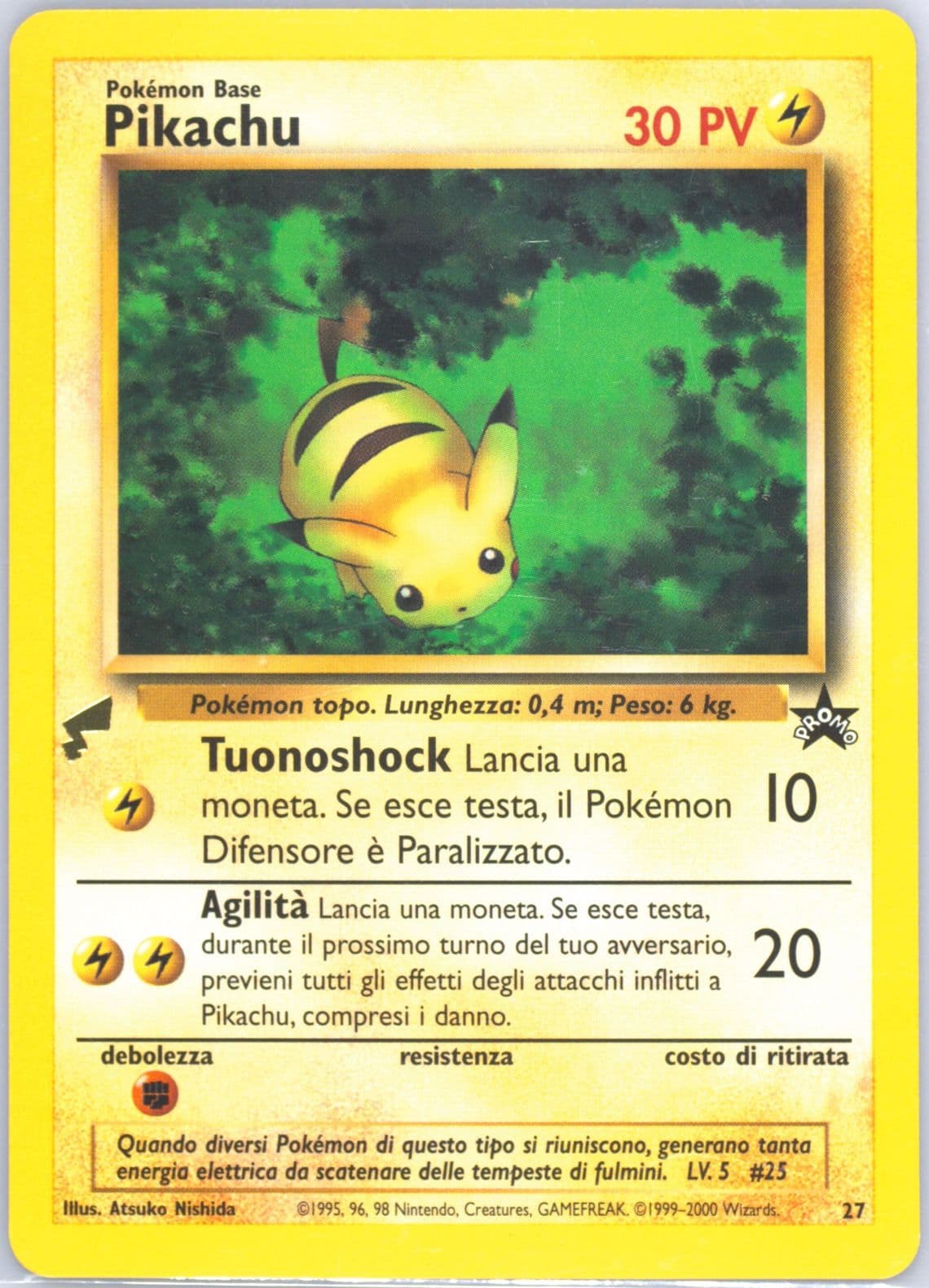 Baby Pikachu Italian (27) 2000 Pokemon Pikachu World Collection