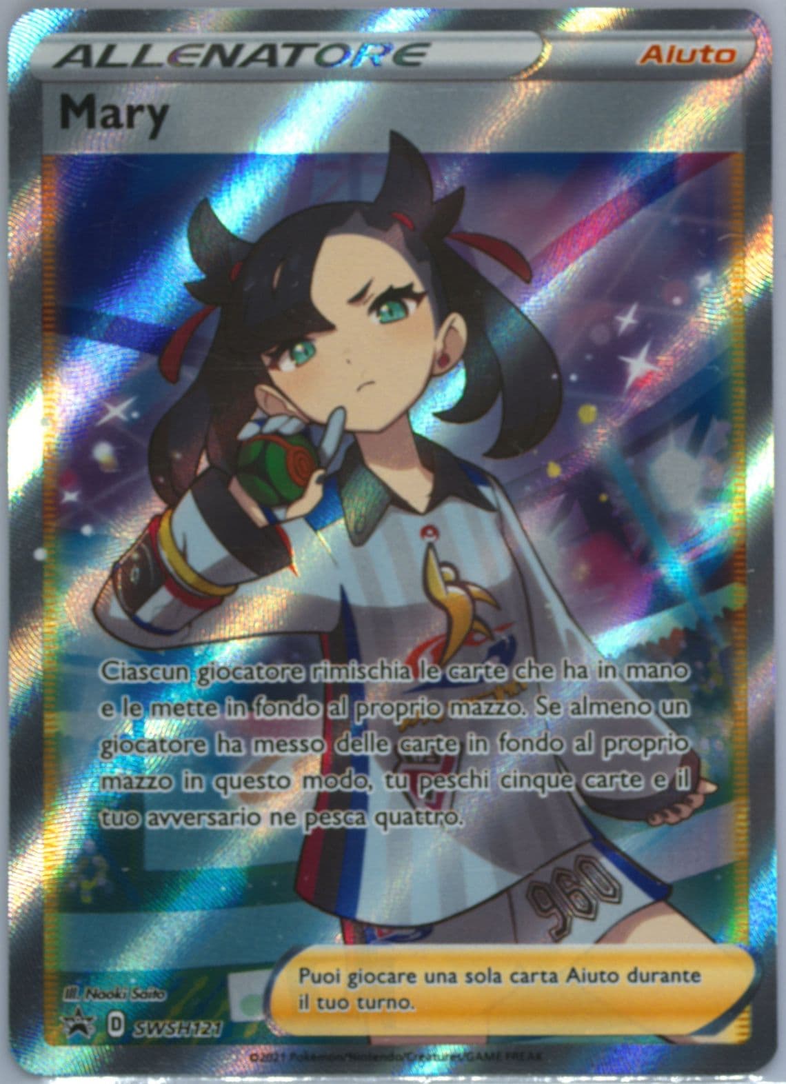 Full Art/Mary Premium Tournament Collection-Italian (121) 2021 Pokemon Swsh Black Star Promo