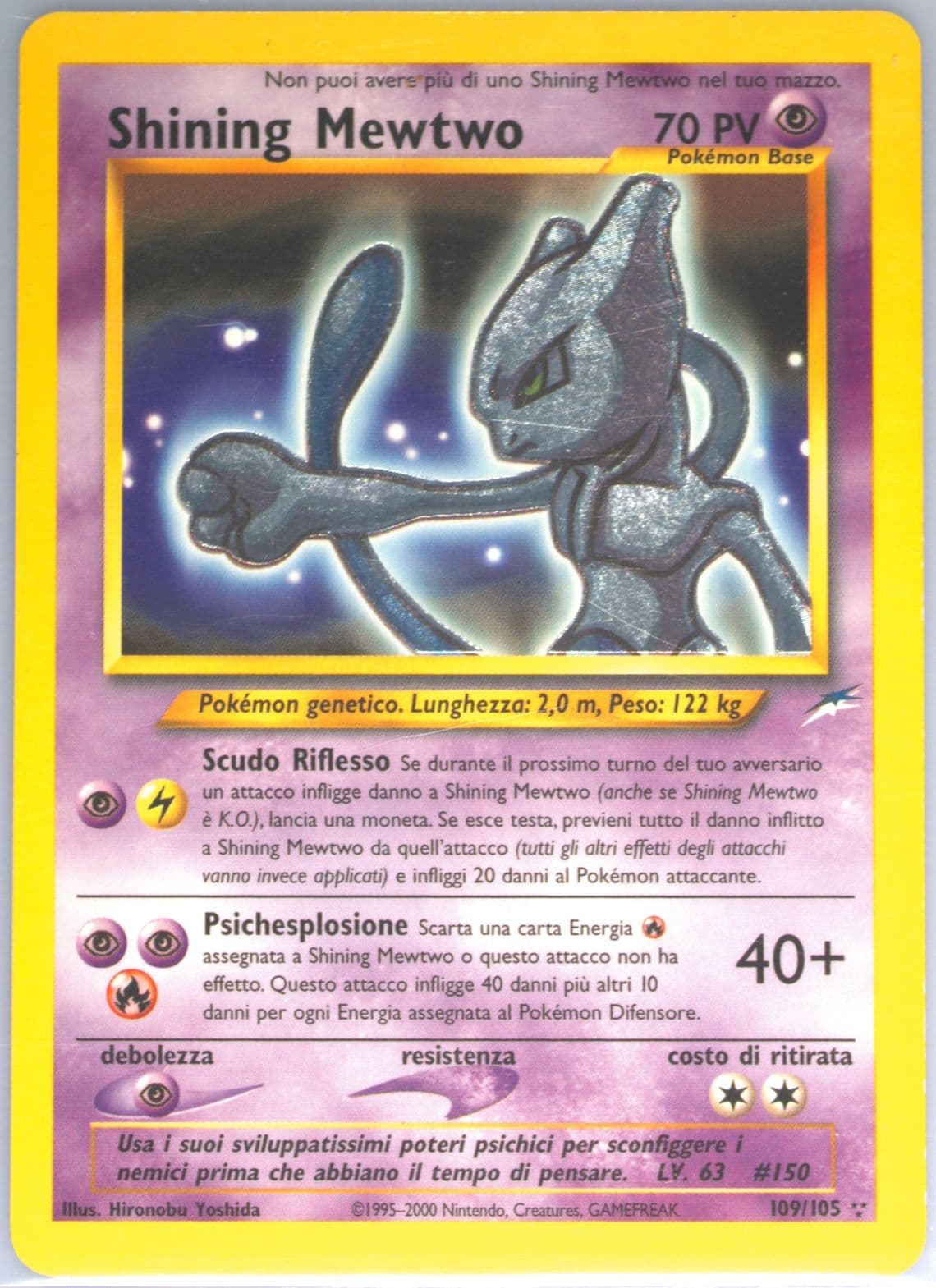 Shining Mewtwo Italian (109) 2002 Pokemon Neo Destiny