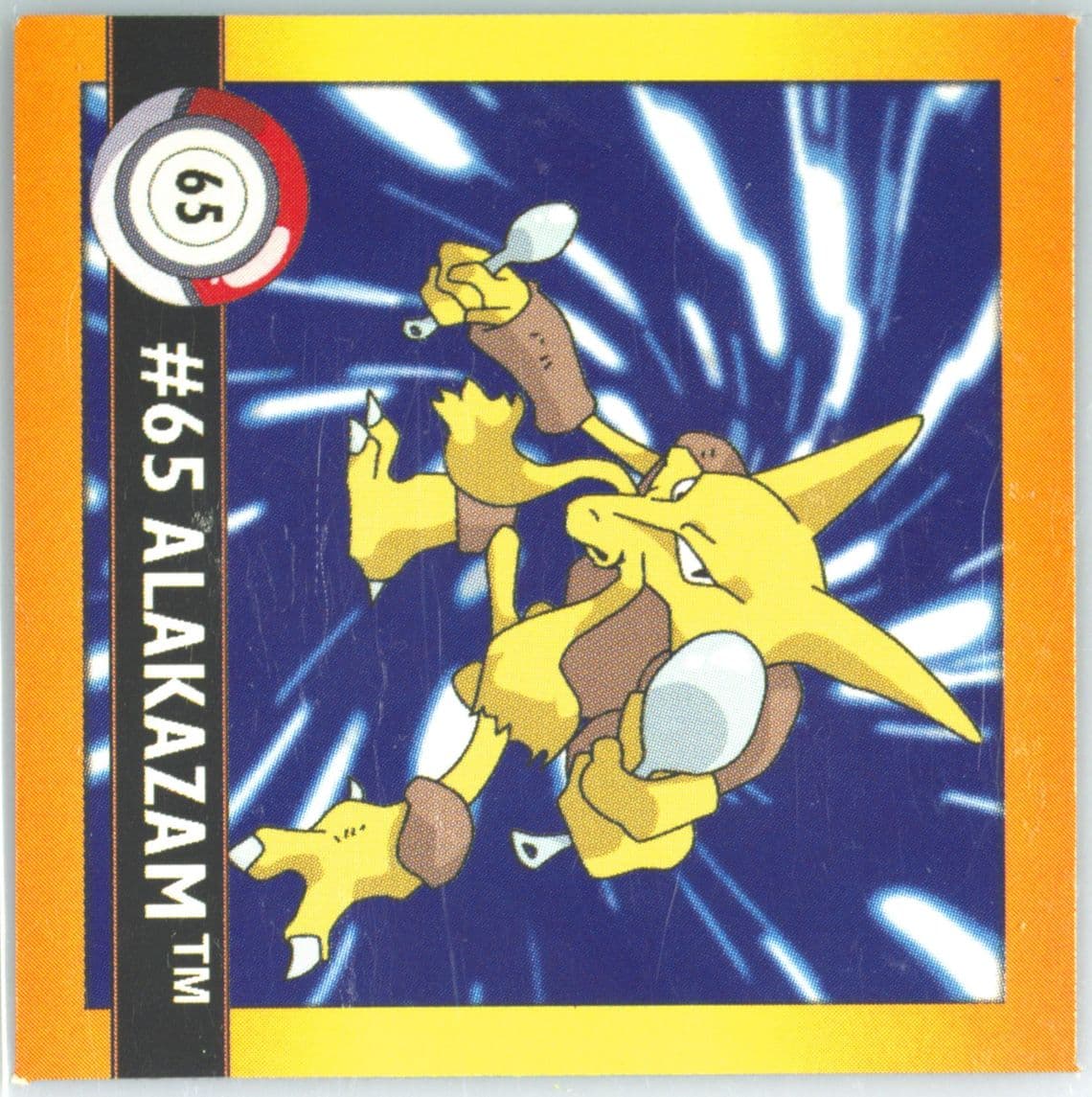Alakazam (65) 1999 Pokemon Stickers Series 1