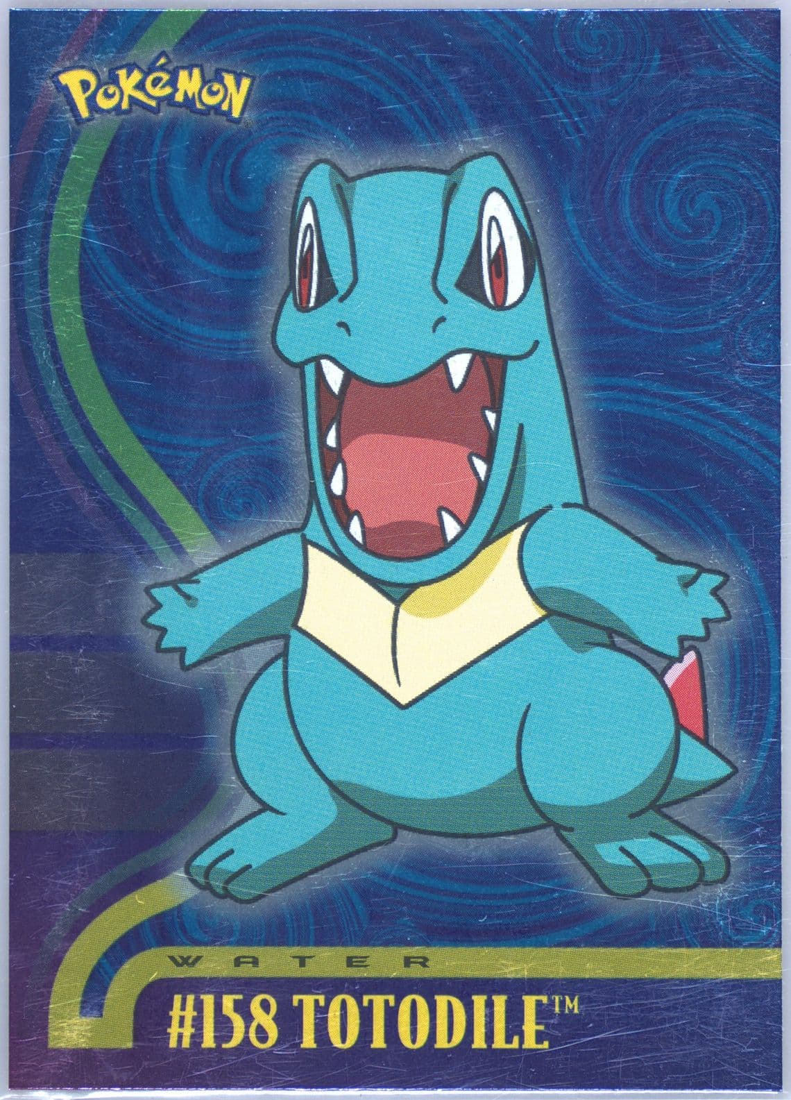 Totodile Foil (158) 2001 Topps Pokemon Johto Series 1