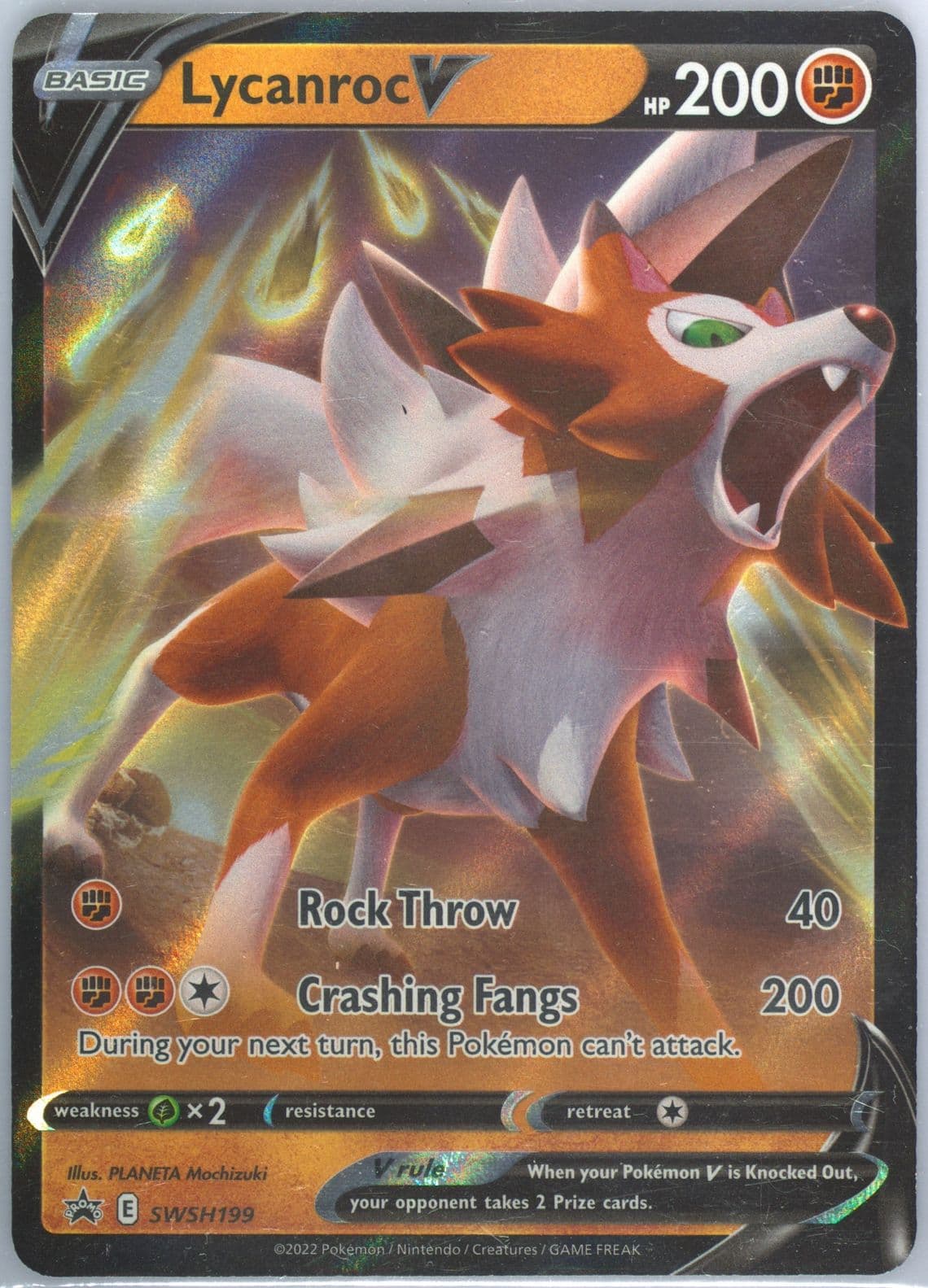 Lycanroc V Lycanroc V Battle Deck (199) 2022 Pokemon Swsh Black Star Promo