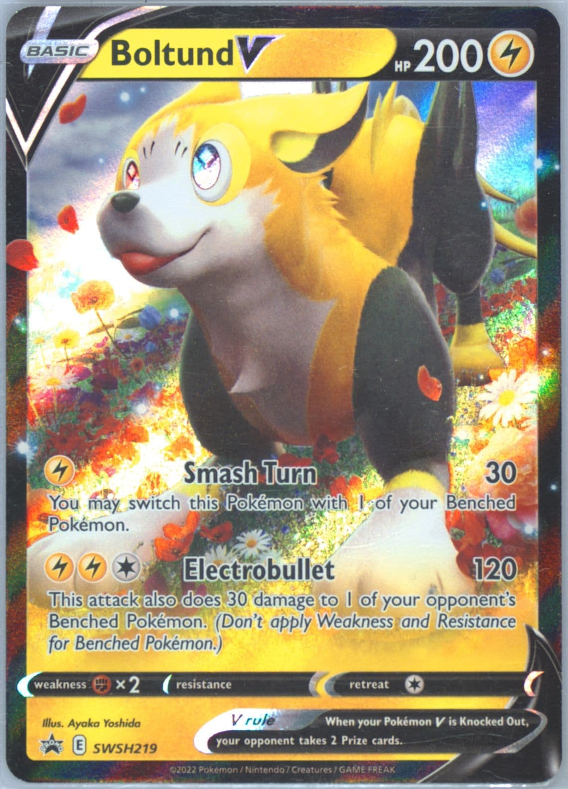 Boltund V Boltund V Box (219) 2022 Pokemon Swsh Black Star Promo