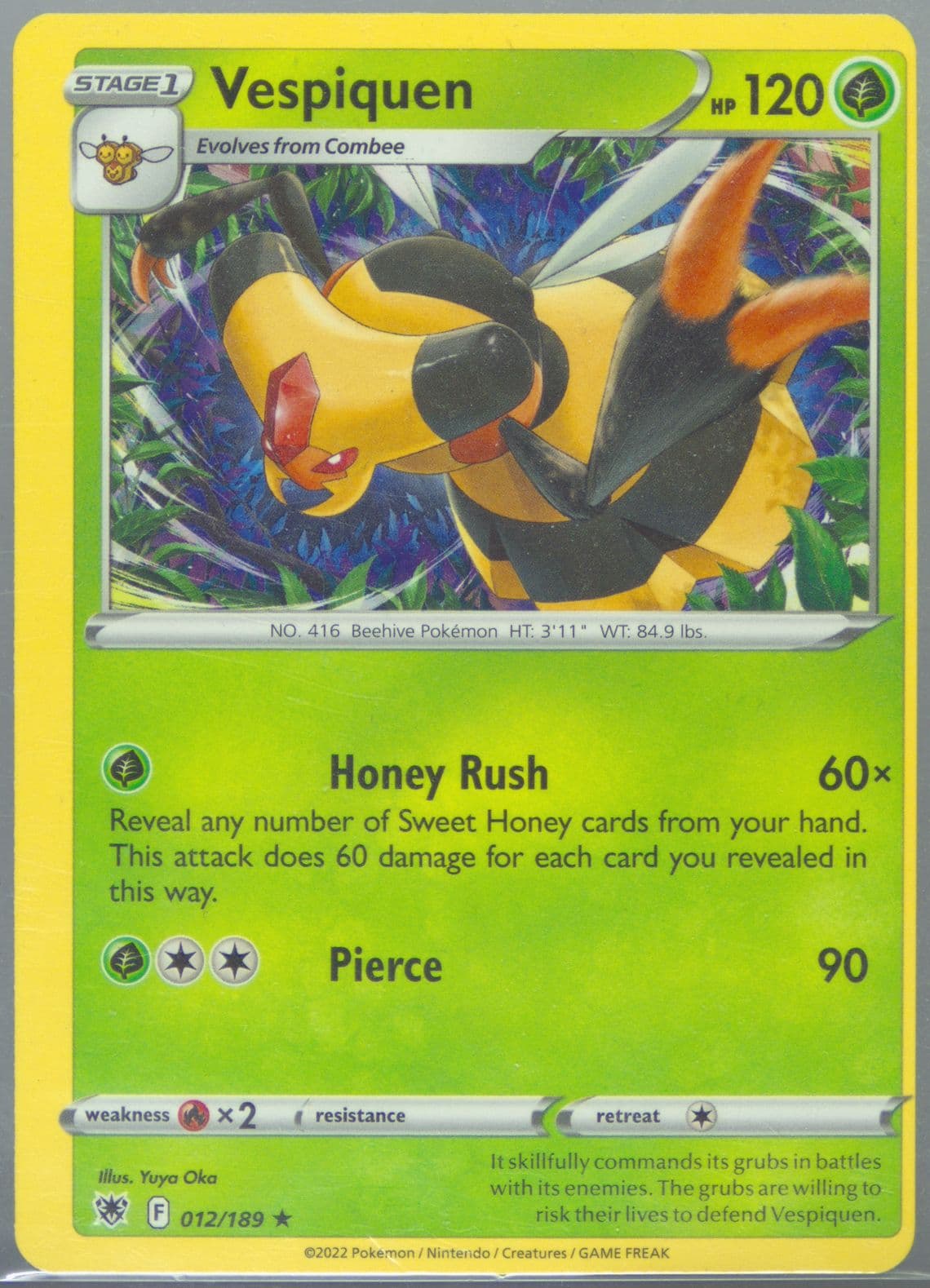 Vespiquen (012) 2022 Pokemon Sword & Shield Astral Radiance