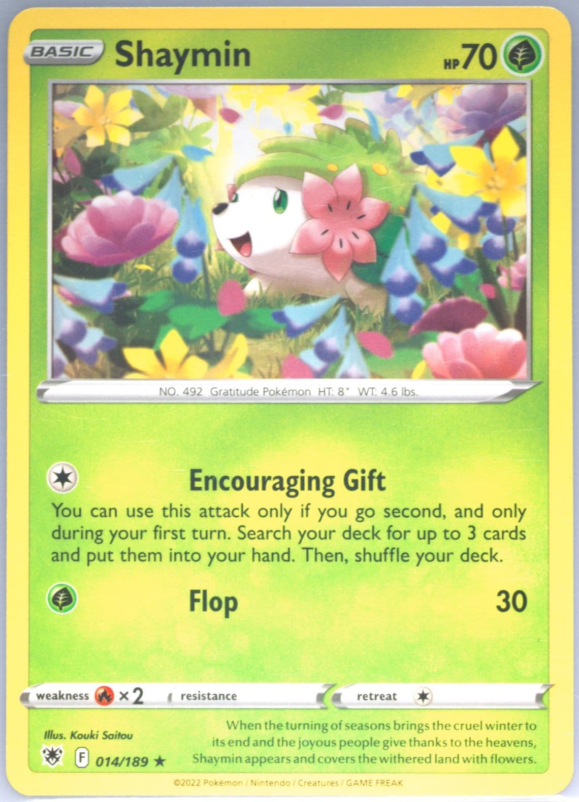 Shaymin (014) 2022 Pokemon Sword & Shield Astral Radiance