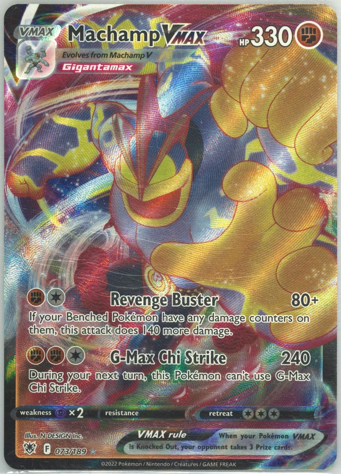 Full Art/Machamp Vmax (073) 2022 Pokemon Sword & Shield Astral Radiance