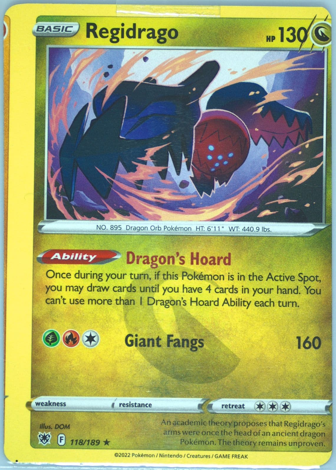 Regidrago (118) 2022 Pokemon Sword & Shield Astral Radiance