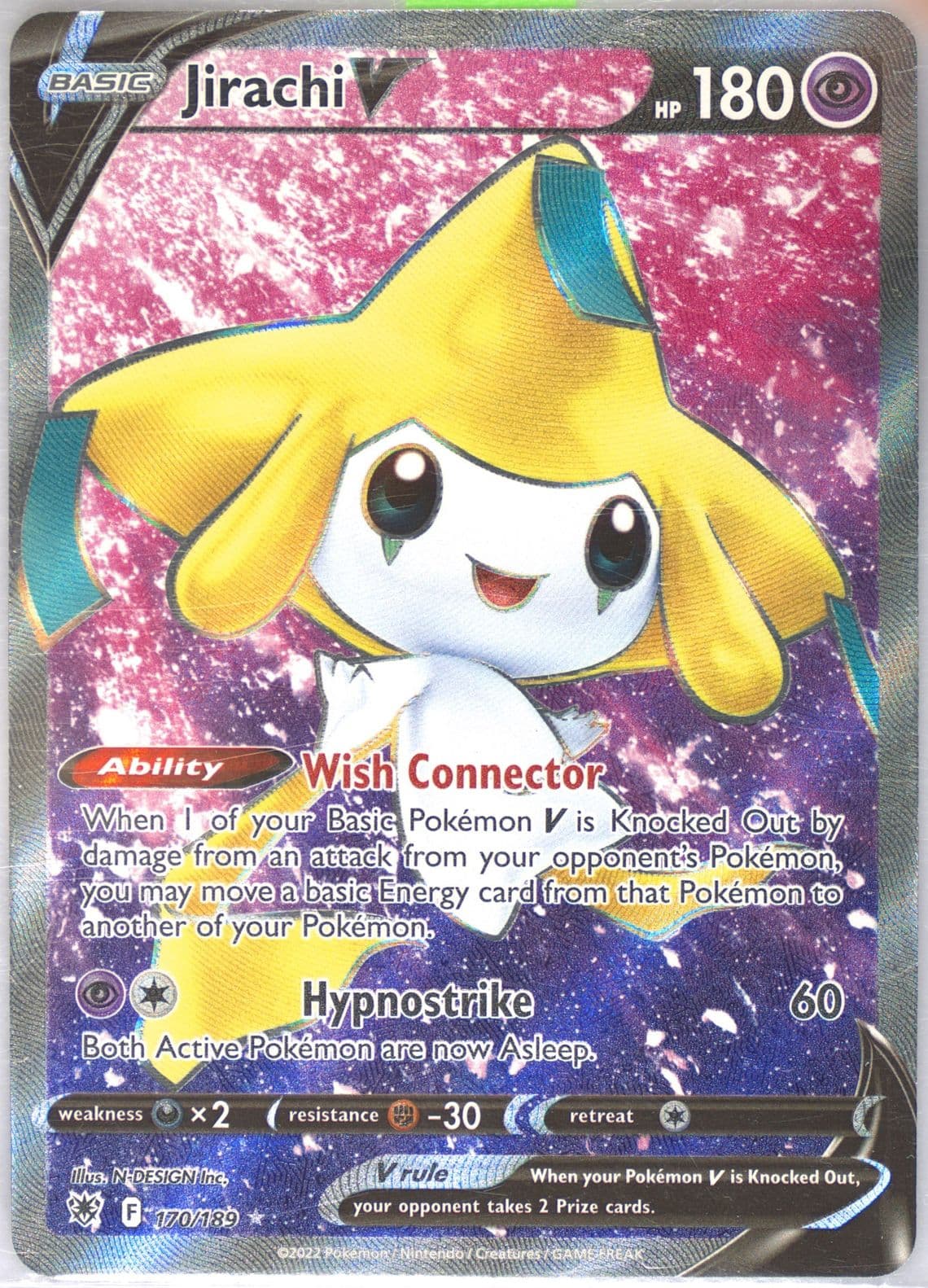 Full Art/Jirachi V (170) 2022 Pokemon Sword & Shield Astral Radiance