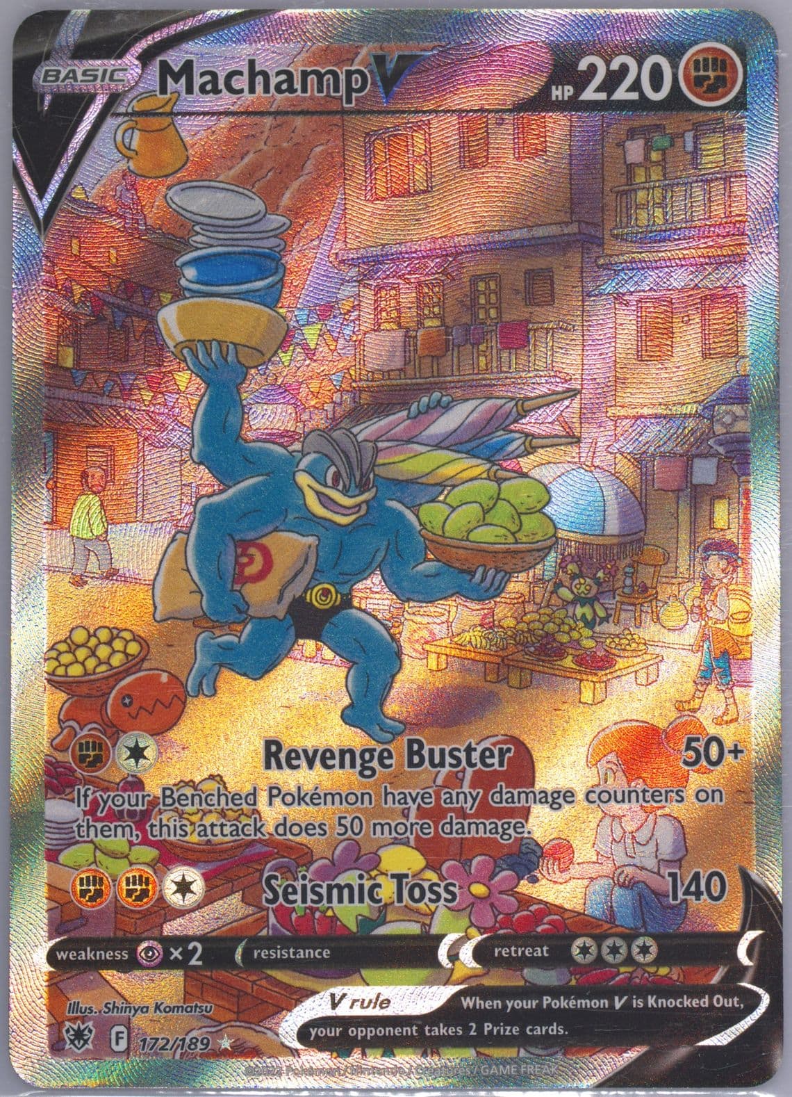 Full Art/Machamp V (172) 2022 Pokemon Sword & Shield Astral Radiance