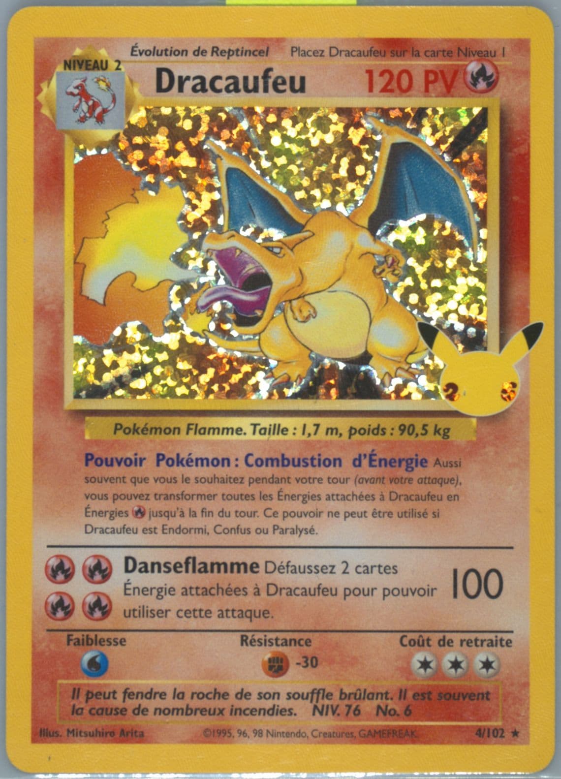 Dracaufeu-Holo French (4) 2021 Pokemon Celebrations Classic Collection