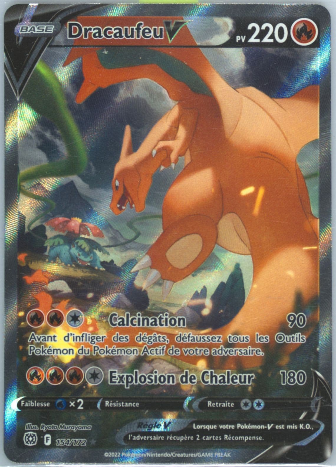 Full Art/Dracaufeu V French (154) 2022 Pokemon Sword & Shield Brilliant Stars