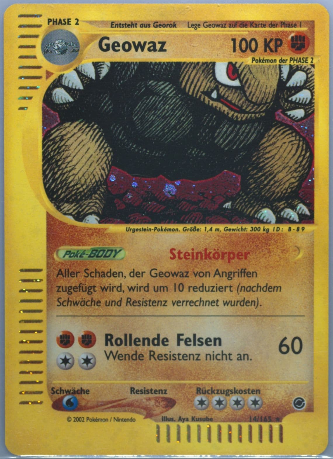 Geowaz-Holo German (14) 2002 Pokemon Expedition