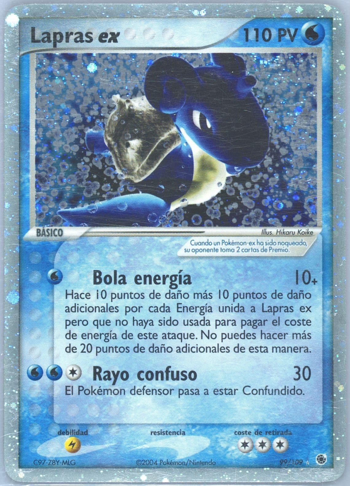 Lapras EX-Holo (99) 2004 Pokemon Spanish EX Ruby & Sapphire