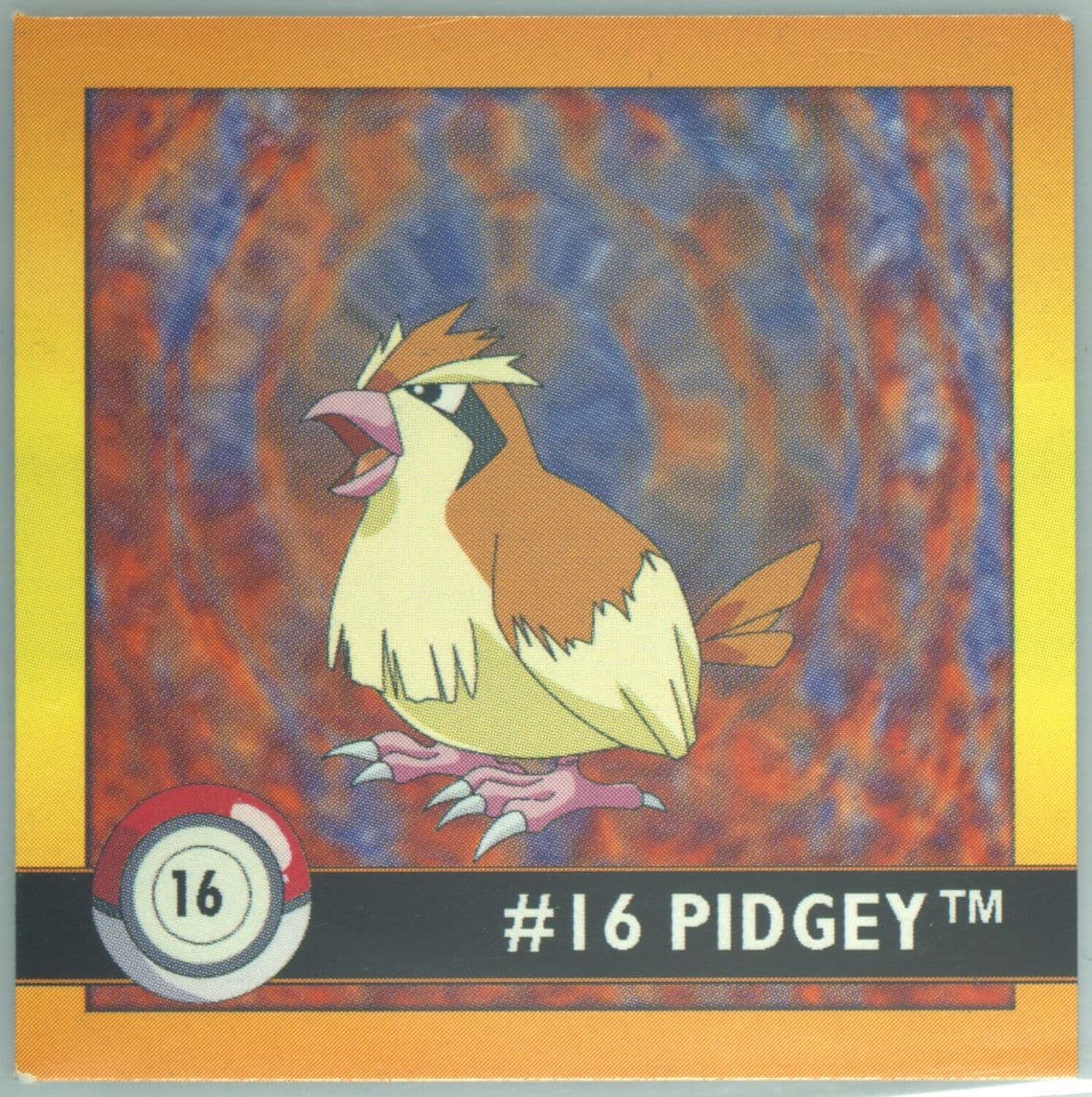 Pidgey (16) 1999 Pokemon Stickers Series 1