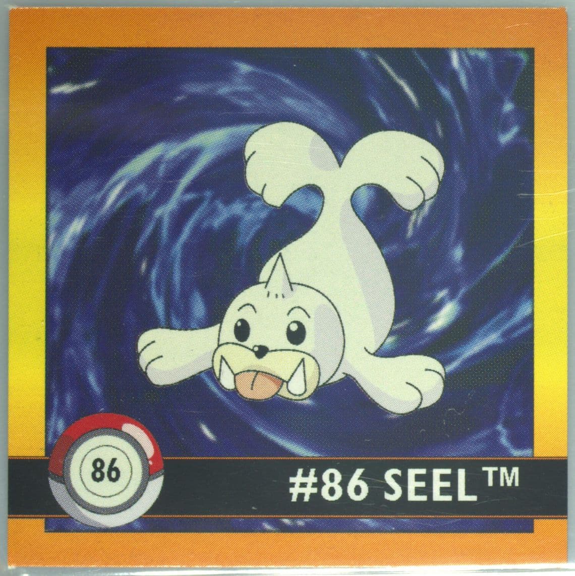 Seel (86) 1999 Pokemon Stickers Series 1