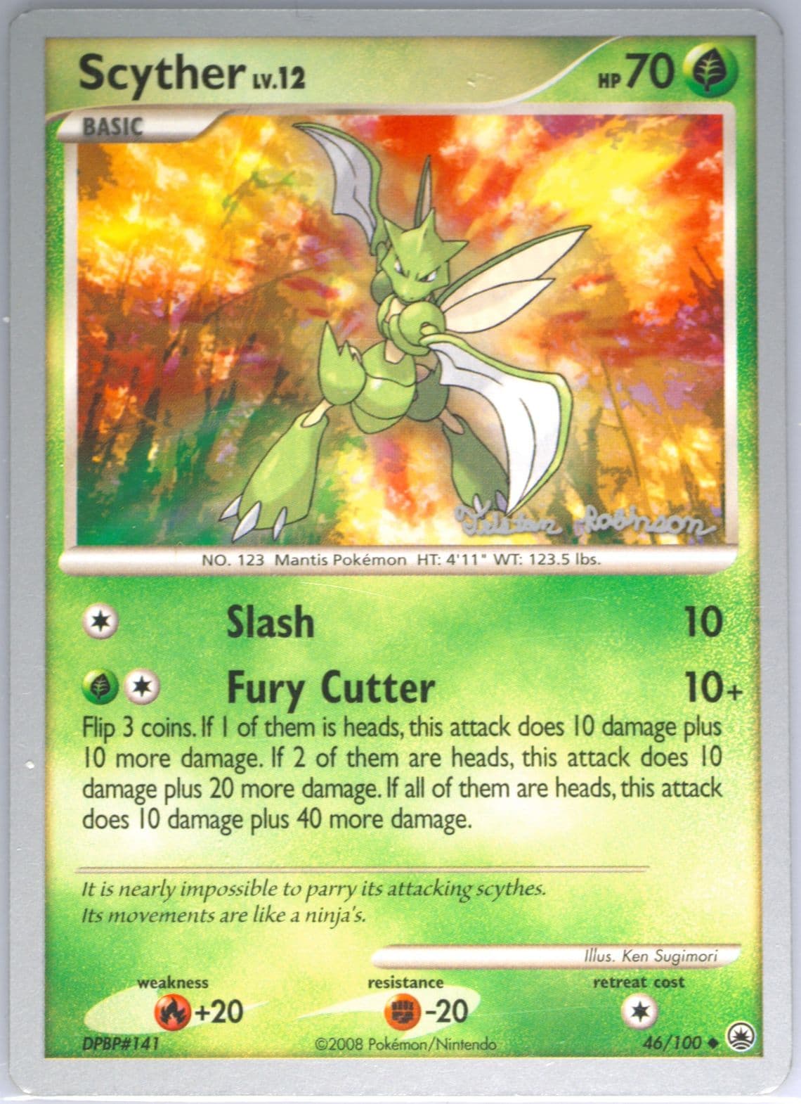 Scyther Intimidation (46) 2008 Pokemon World Championships Promo