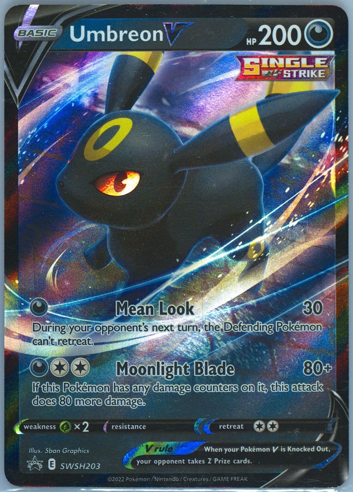 Umbreon V V Heroes Tins (203) 2022 Pokemon Swsh Black Star Promo
