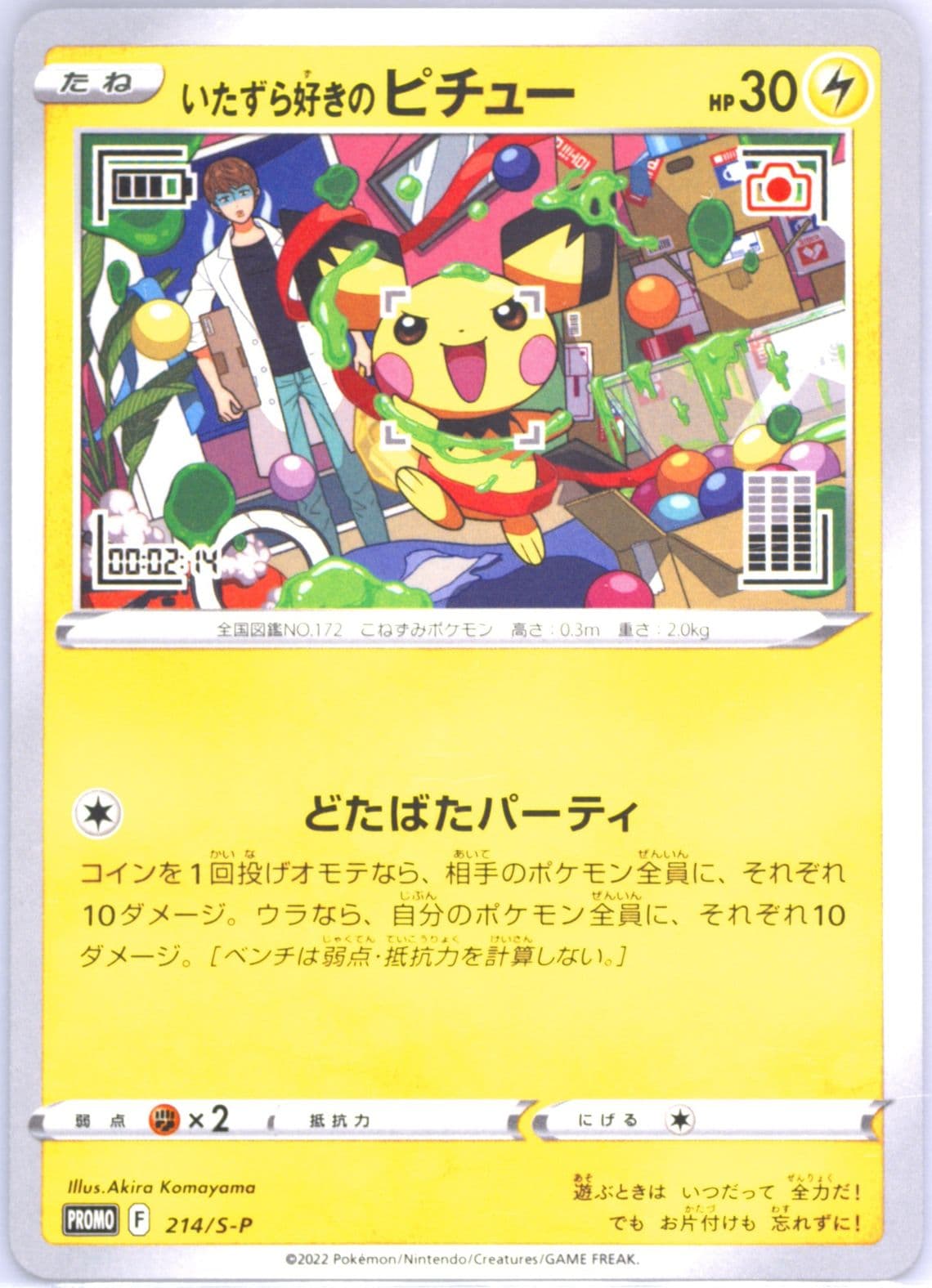 Mischievous Pichu Graniph Purchase Campaign (214) 2022 Pokemon Japanese S Promo