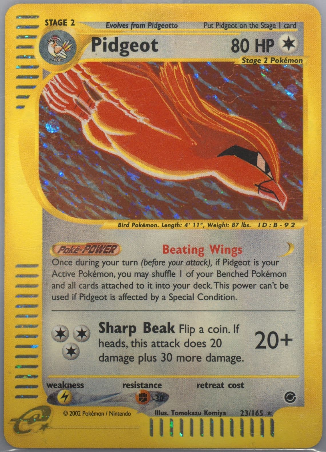Pidgeot-Holo (23) 2002 Pokemon Expedition