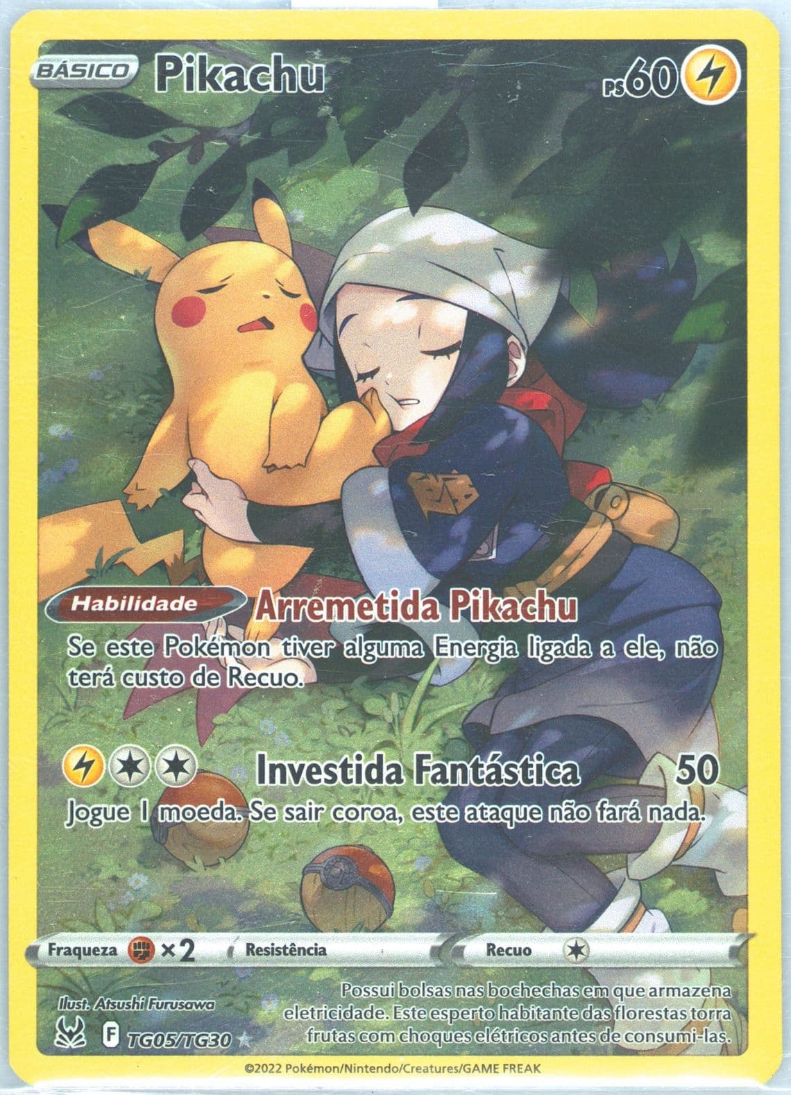 Full Art/Pikachu Portuguese (TG05) 2022 Pokemon Sword & Shield Lost Origin