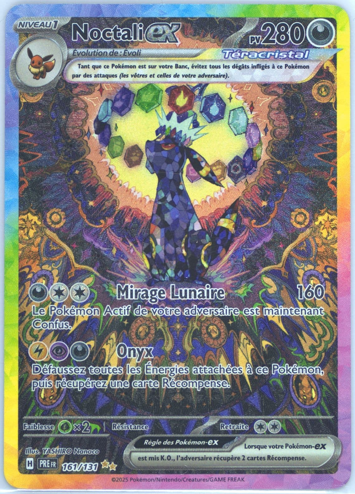 Umbreon EX Special Illustration Rare (161) 2025 Pokemon French Pre FR-Prismatic Evolutions