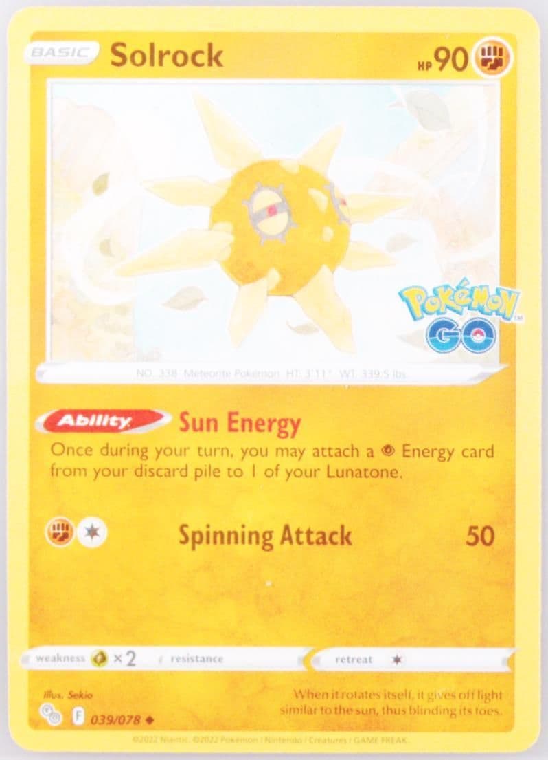 Solrock (039) 2022 Pokemon Go