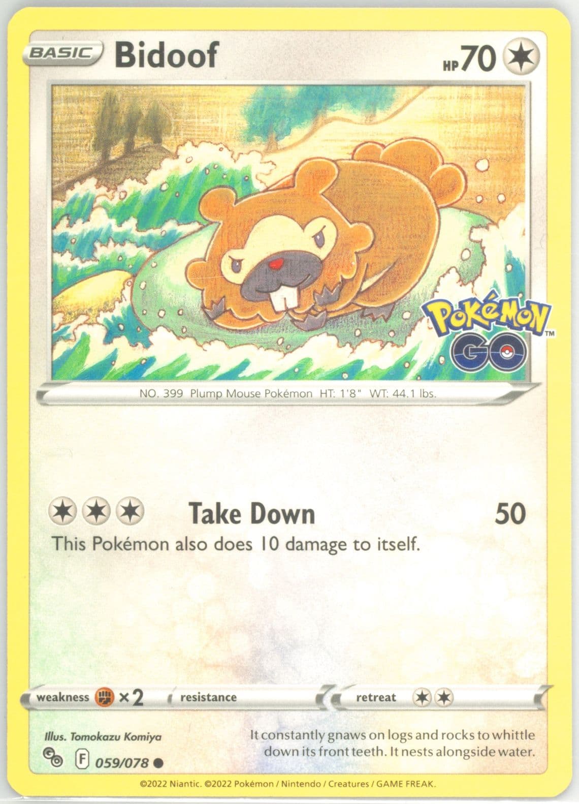 Bidoof (059) 2022 Pokemon Go