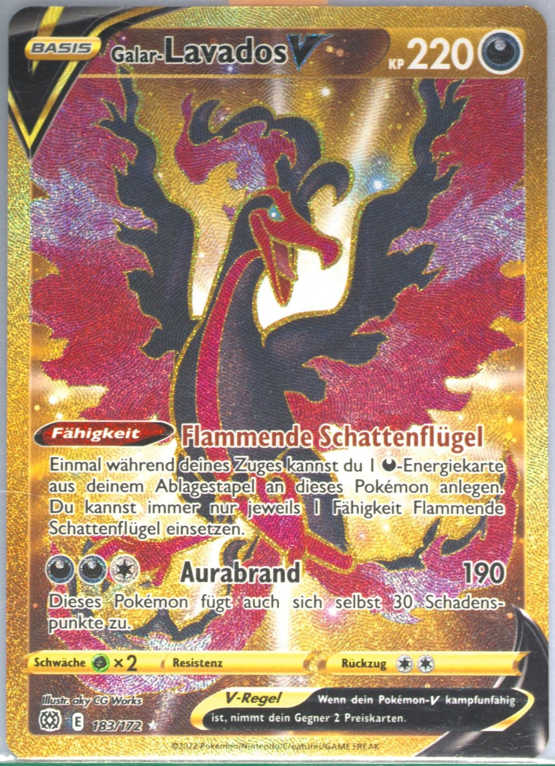 Full Art/Galar-Lavados V German-Secret (183) 2022 Pokemon Sword & Shield Brilliant Stars