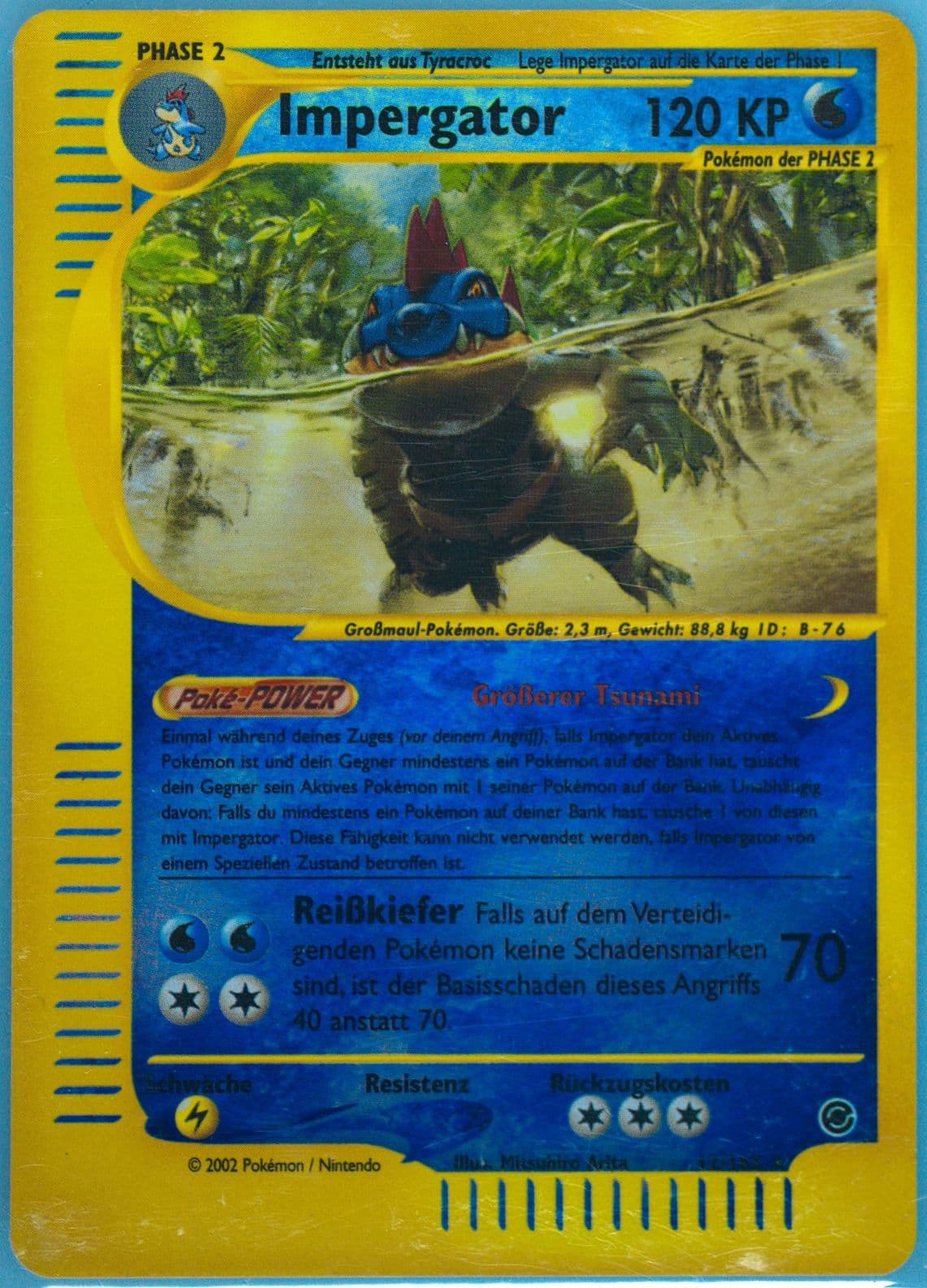 Impergator-Reverse Foil German (12) 2002 Pokemon Expedition