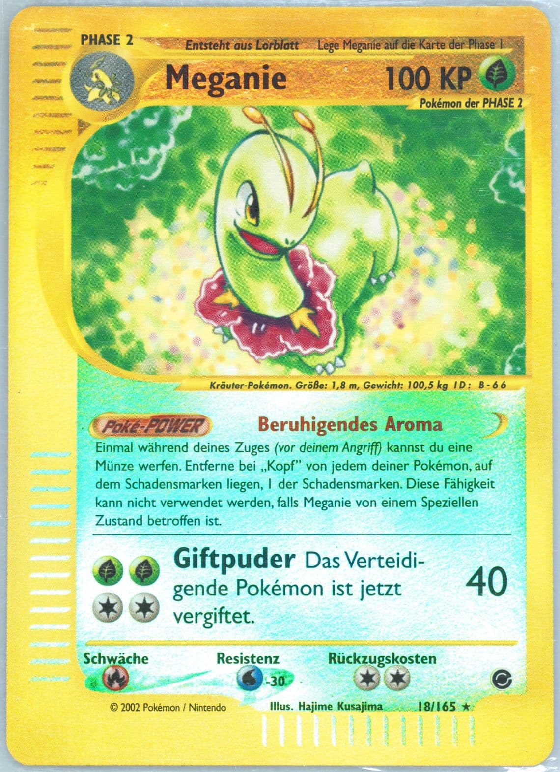 Meganie-Reverse Foil German (18) 2002 Pokemon Expedition