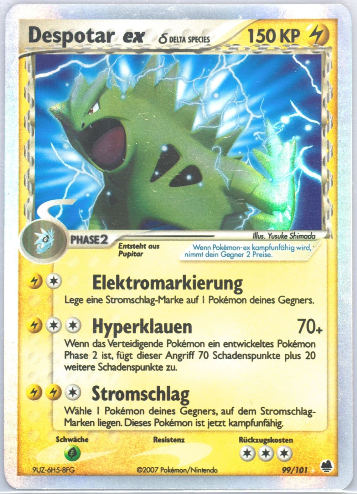 Despotar EX-Holo German (99) 2006 Pokemon EX Dragon Frontiers