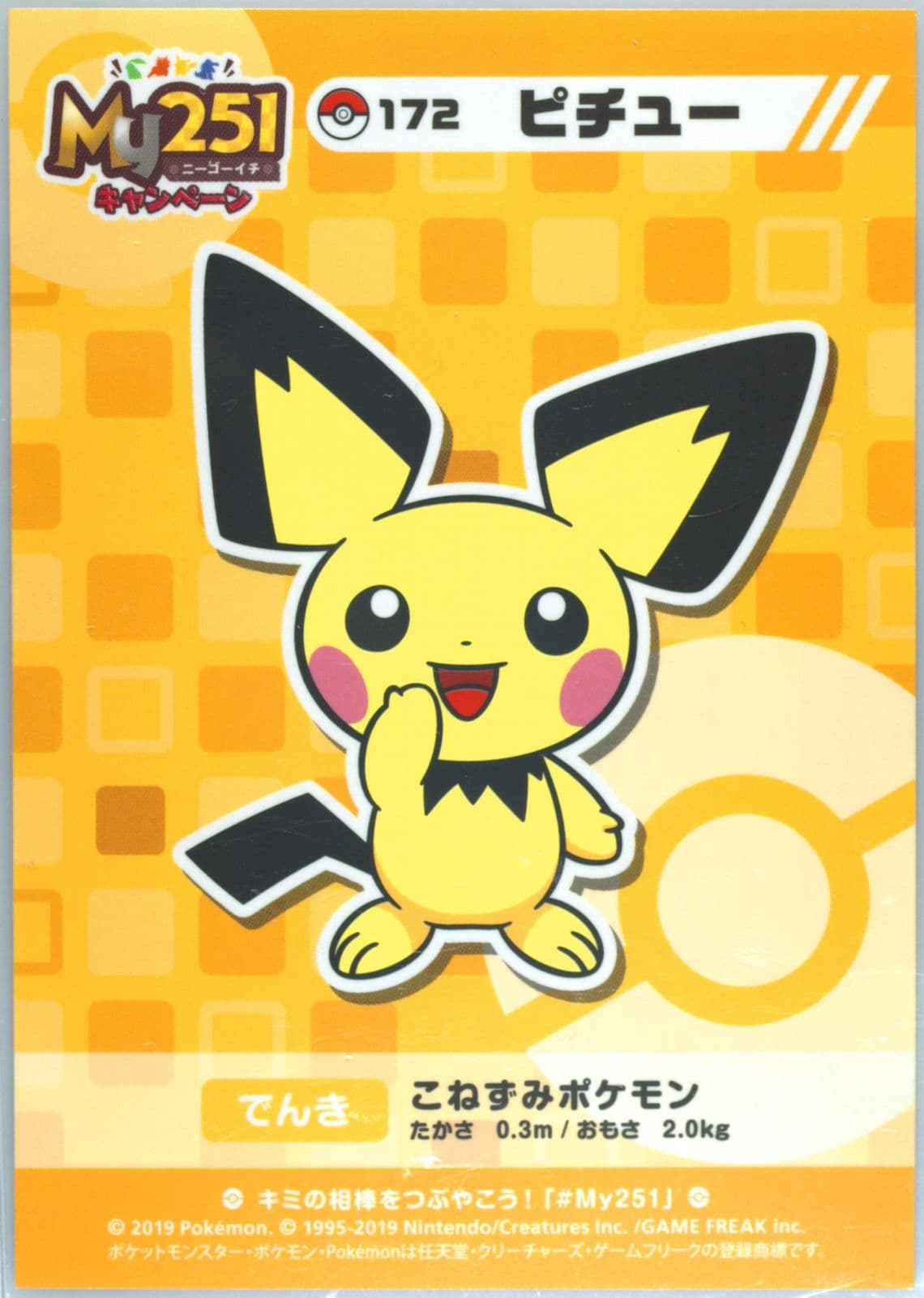 Houndoom (229) 2019 Pokemon Japanese MY251 Campaign Stickers