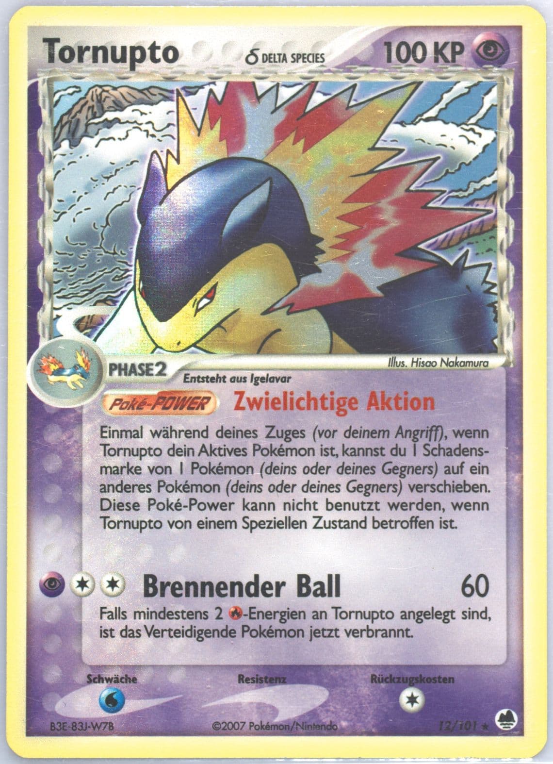 Tornupto-Holo German (12) 2006 Pokemon EX Dragon Frontiers