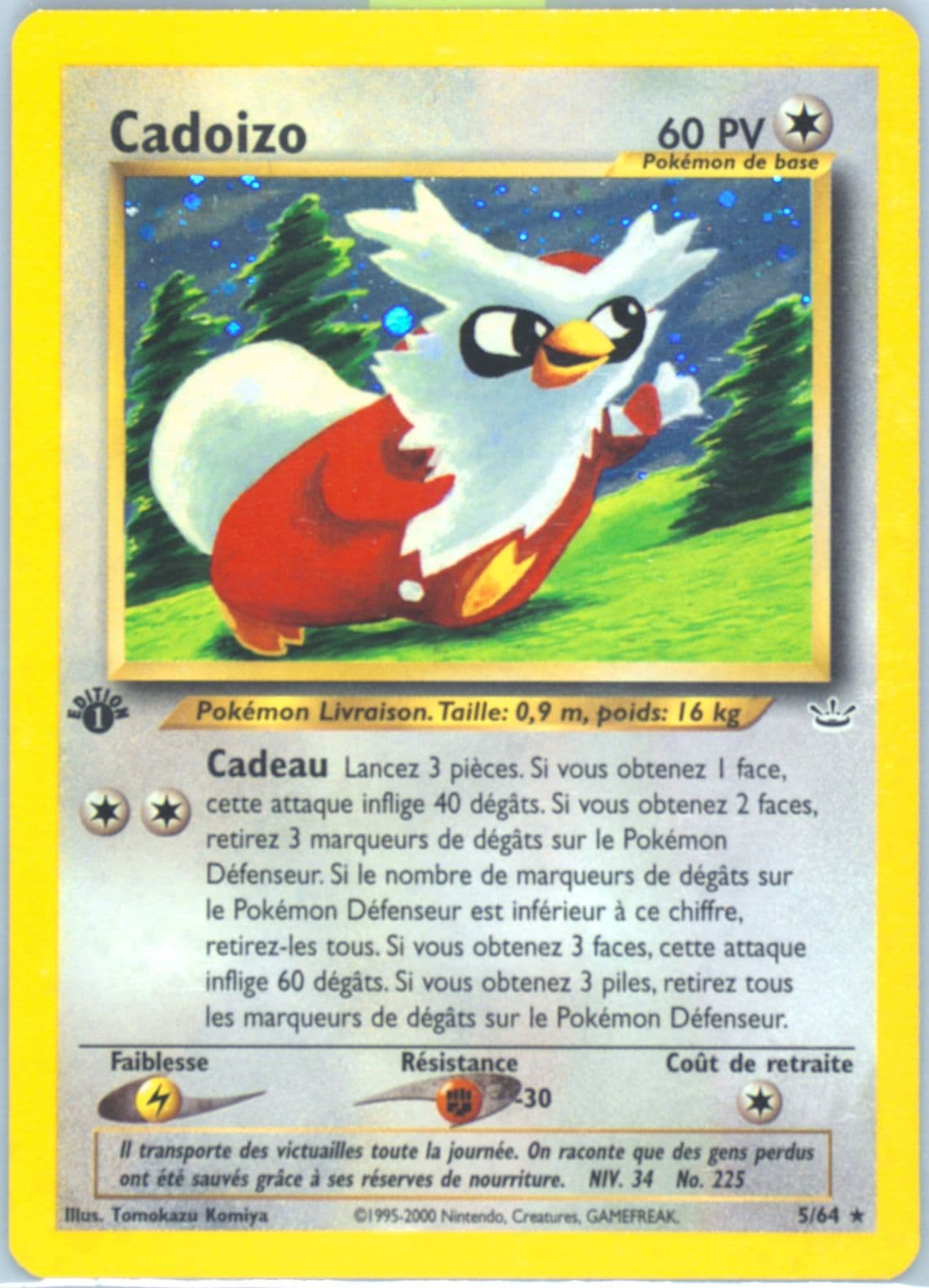 Cadoizo-Holo 1st Edition (5) 2002 Pokemon French Neo Revelation