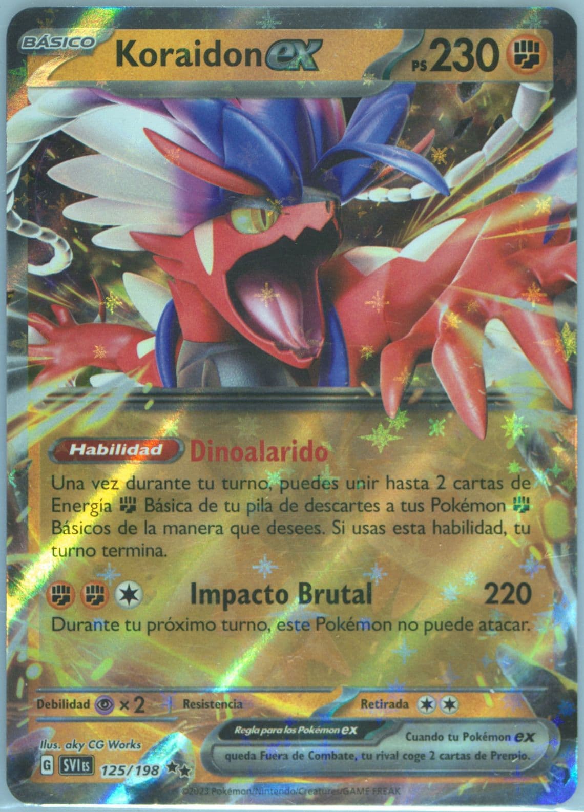 Koraidon EX (125) 2023 Pokemon Spanish Svi ES-Scarlet & Violet