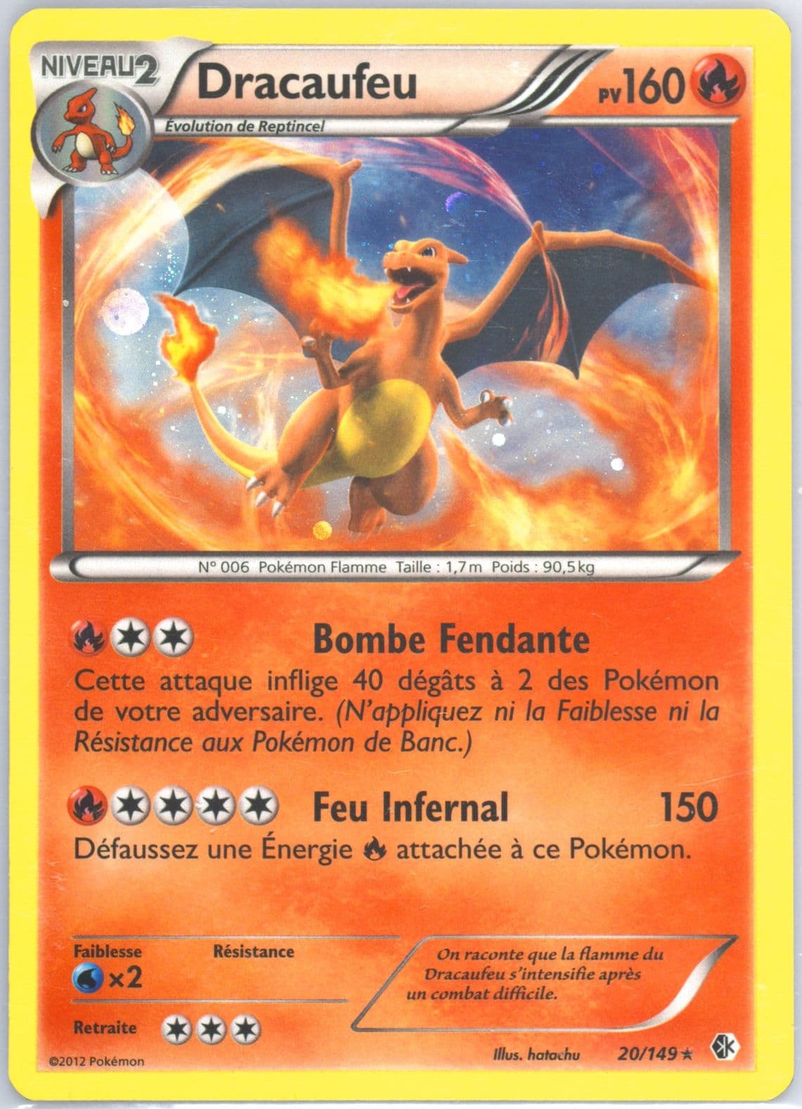 Dracaufeu-Holo (20) 2013 Pokemon French Black & White Boundaries Crossed