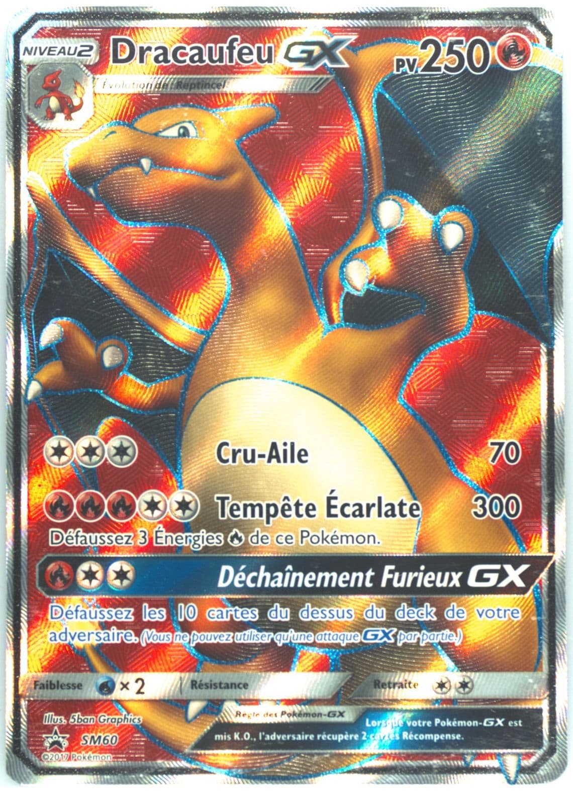 Full Art/Dracaufeu GX Charizard GX Premium Collection-French (SM60) 2017 Pokemon SM Black Star Promo