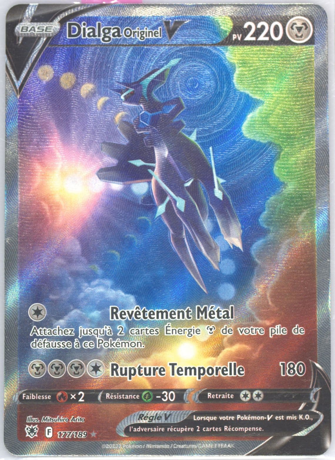 Full Art/Dialga Originel V French (177) 2022 Pokemon Sword & Shield Astral Radiance